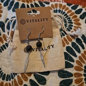 Silver Colored Aromatherapy Earrings